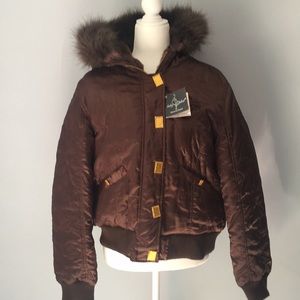 Baby Phat Aspen Jacket. Size 2x. Brown with hood